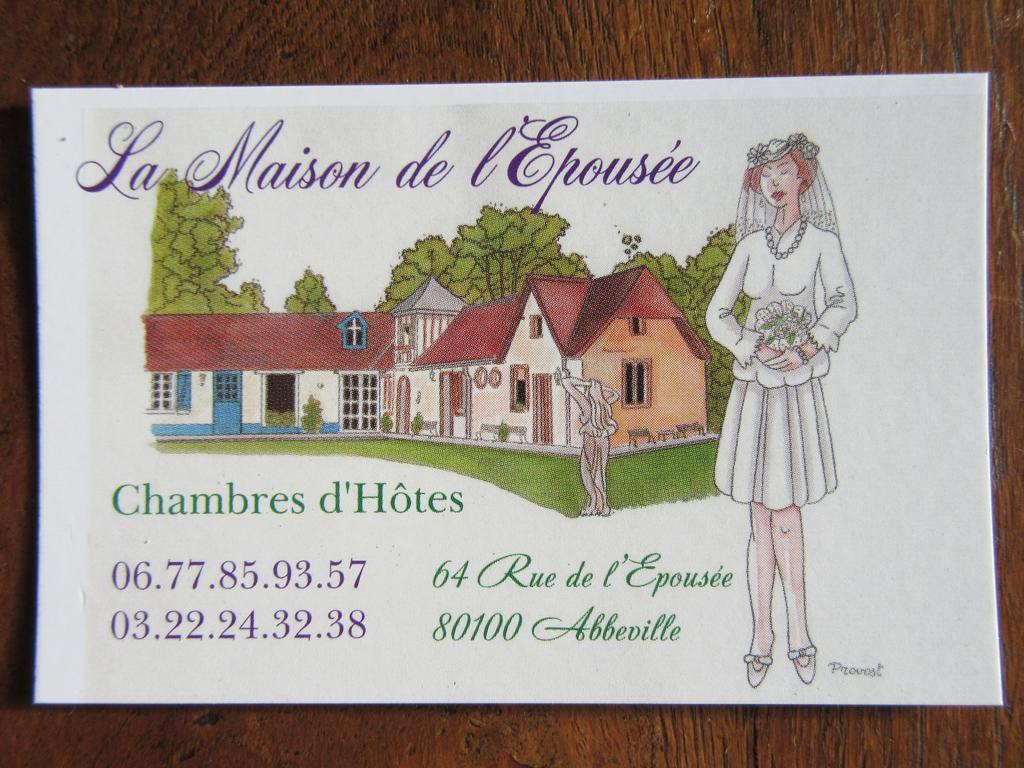 La Maison De L'Epousee B&B アブヴィル エクステリア 写真